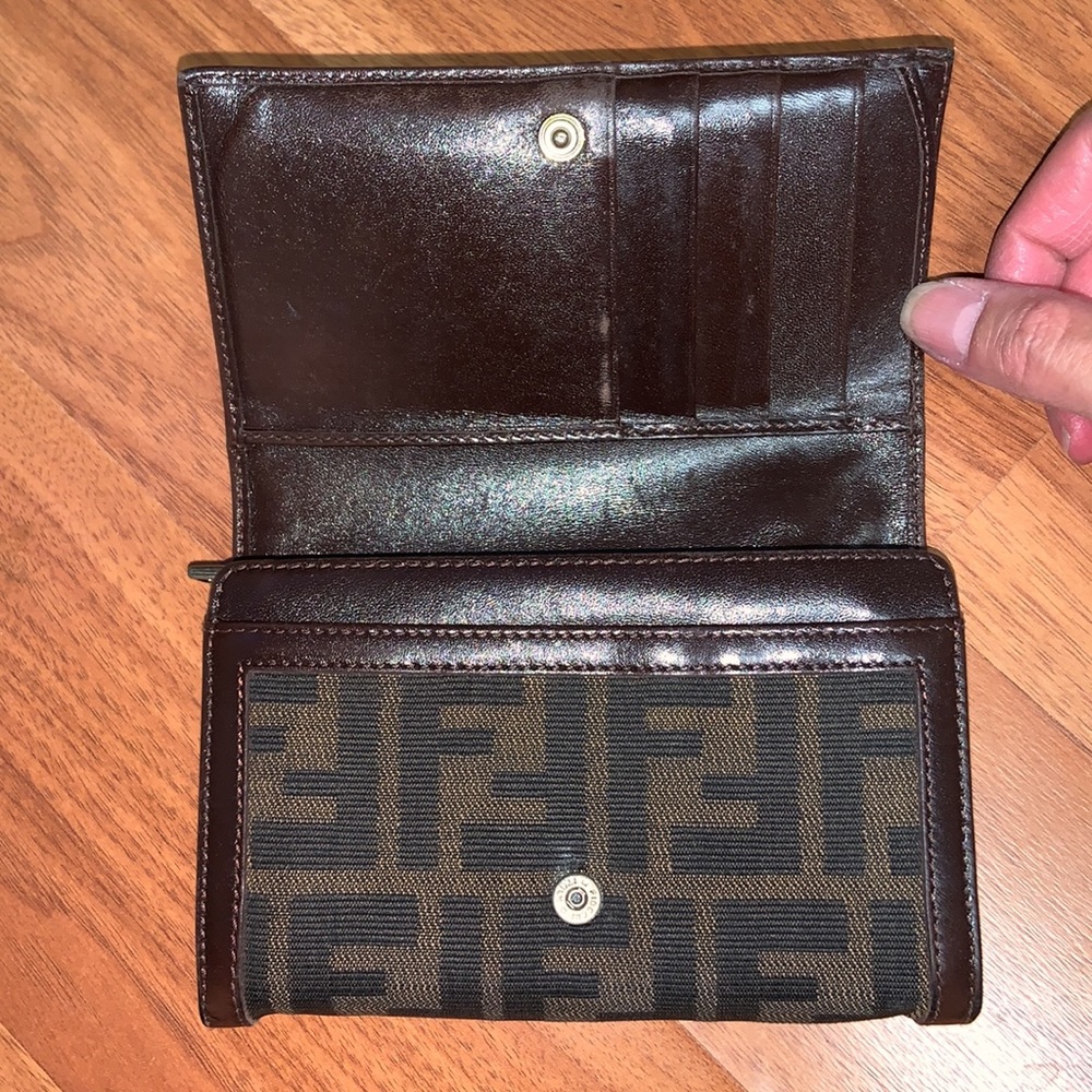 Authentic Fendi Zucca Snap Wallet - Picture 6 of 14